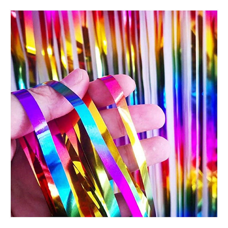 Cortinas Metálicas Decoracion Cumpleaños 100x200 Cm