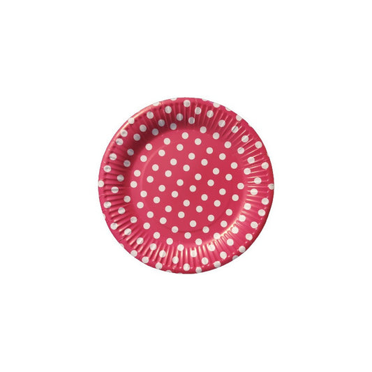 Pack 10 Platos Lunares Rosados Cumpleaños