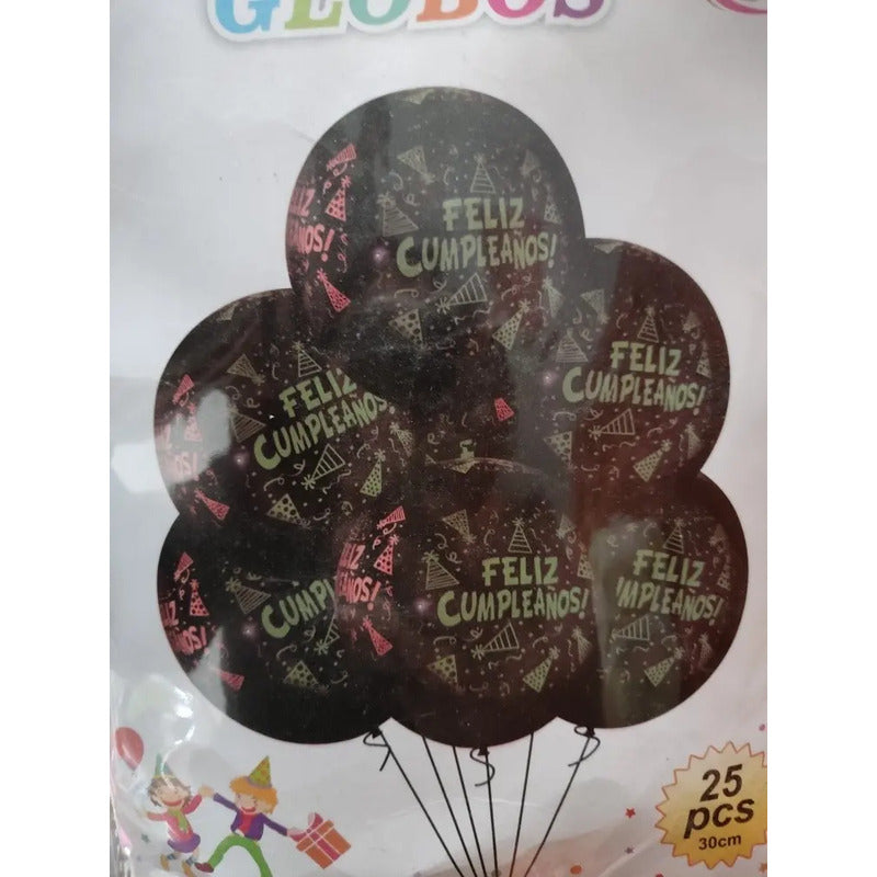 25 Globos Fluor De Estrella Que Alumbran Negro