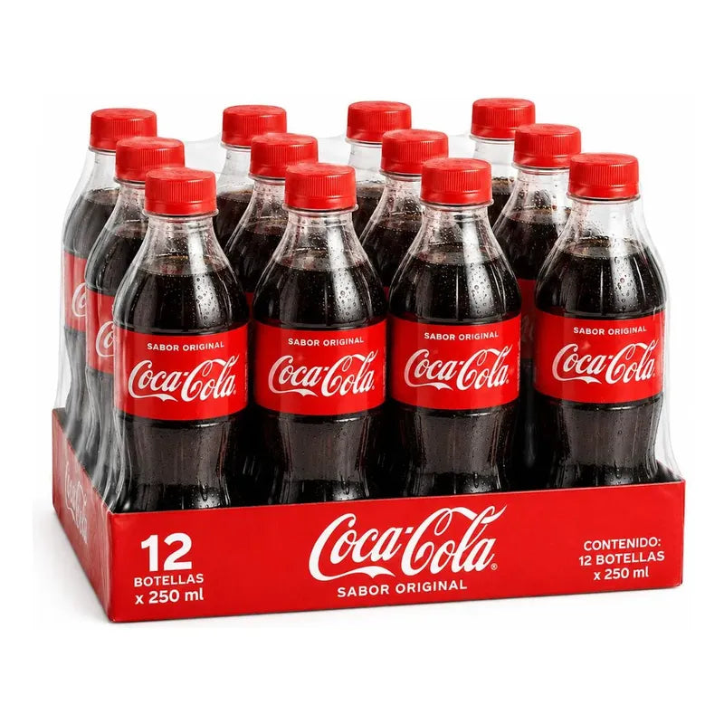 Pack 12 Mini Bebidas Coca-cola Sabor Original 250ml