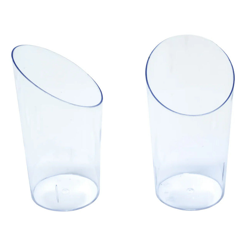 Pack 10 Vasos Acrílicos Transparentes Para Postre  80ml Transparentes