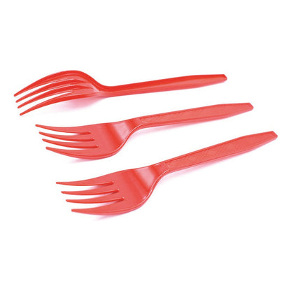 Pack 20 Tenedores Plásticos De Color Para Fiestas