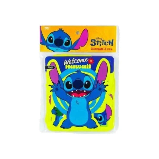 Guirnalda Stitch Disney 3 Metros Para Cumpleaños Amarillo