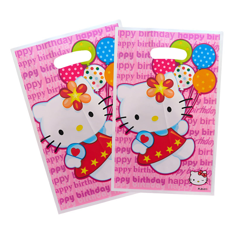 10 Bolsas Dulceras Cumpleaños Hello Kitty Rosa Hello Kitty
