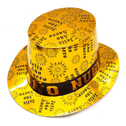 Pack 3 Gorros Año Nuevo Dorado Diseño Cotillón