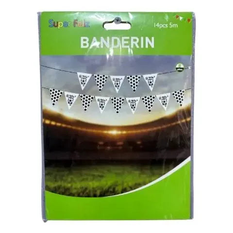 Banderín Feliz Cumpleaños Futbol Decoración Fútbol