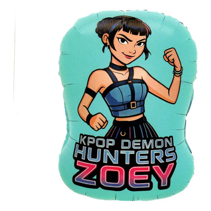 Globos De Kpop Demon Hunters Metálicos Para Decoración De Fiestas Pack De 3 Surtido