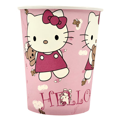 Pack 6 Vasos Cumpleaños Hello Kitty Desechables Rosa
