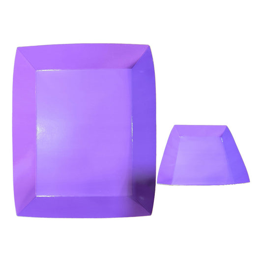 Pack 2 Bandejas Cuadradas De Color De Cumpleaños  30x38 Cm