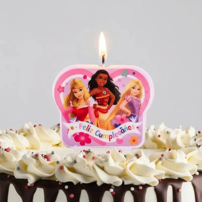 Vela Cumpleaños Princesa Disney Cotillón Activarte