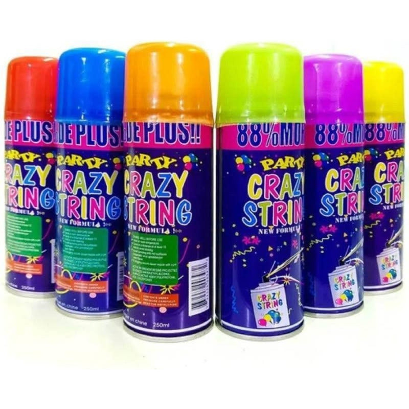 Pack 3 Spray De Serpentina De Colores Para Celebraciones