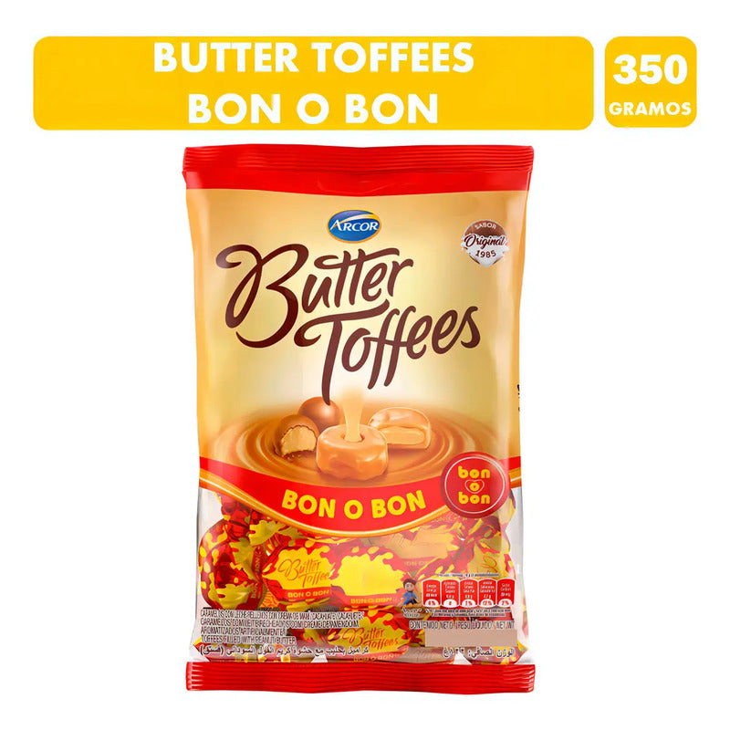 Caramelo Butter Toffes Bon O Bon - Bolsa Con 57 Unid Aprox