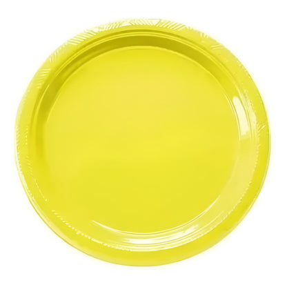 Pack 10 Platos Plásticos De Color A Elección Celebraciones