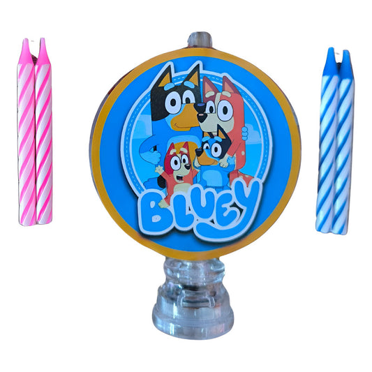 Vela Luminosa De Cumpleaños Bluey Bingo