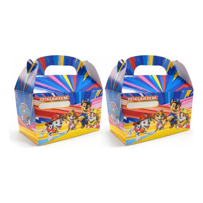 Pack 6 Cajitas Sorpresa O Cotillón Cumpleaños Paw Patrol