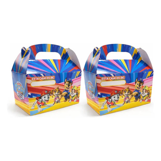 Pack 6 Cajitas Sorpresa O Cotillón Cumpleaños Paw Patrol