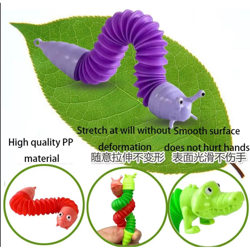 16 Juguetes Sensoriales Tubos Pop Acordeon Para Niños Surtido