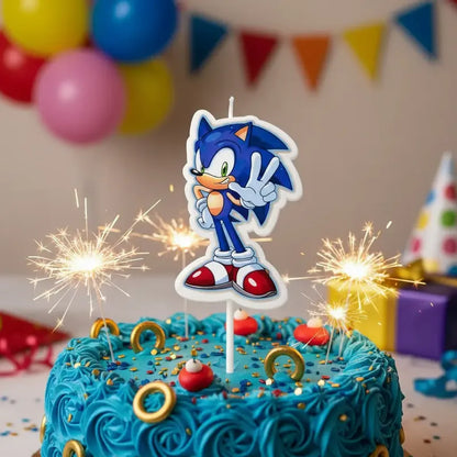 Vela Cumpleaños Sonic Cotillón