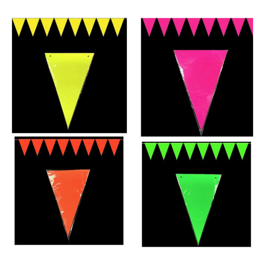 Guirnalda Banderin Colores Fluor Decoración Fiestas