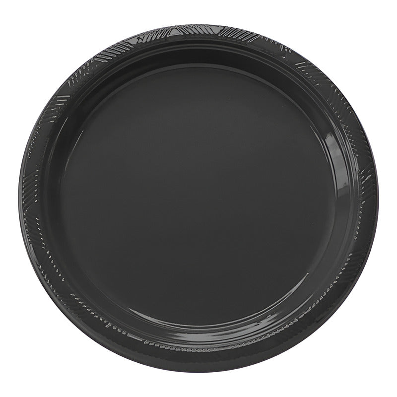 Pack 10 Platos Plásticos De Color A Elección Celebraciones