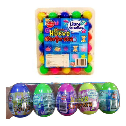 Pack 20 Huevos Sorpresa Dulces De Cumpleaños