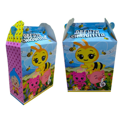 Pack 10 Cajitas Cumpleaños O Sorpresas Abejita Plim Plim