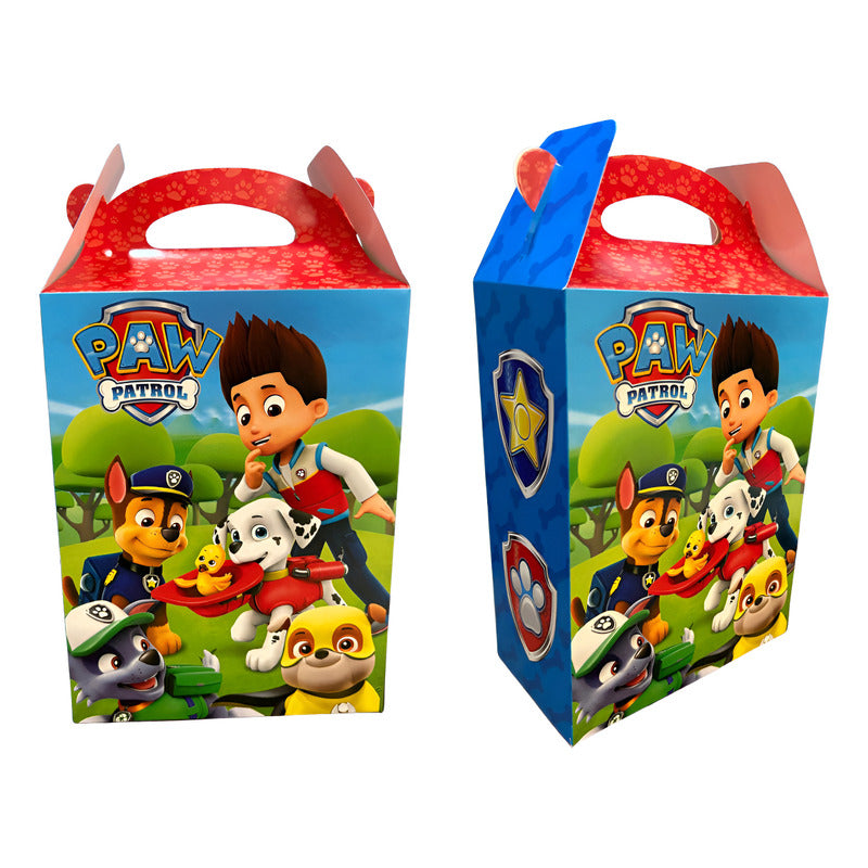 Pack 10 Cajitas Cotillón Cumpleaños Paw Patrol 15x20 Cm