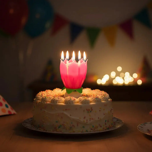 Vela Cumpleaños Flor De Loto