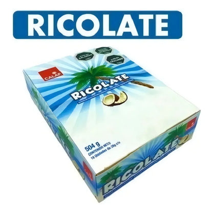Chocolate Ricolate Con Coco De 18 Unidades