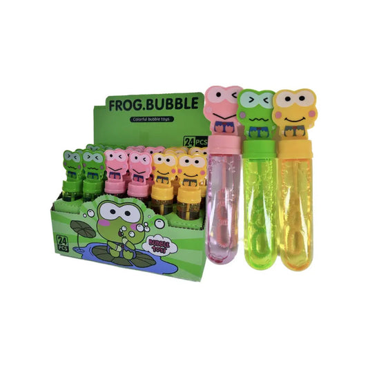 Sorpresas Niños Cumpleaños 24 Burbujas Paleta De Rana 13 Cm Multicolor