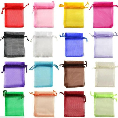 Pack 12 Bolsas De Organza 9x12 Cm