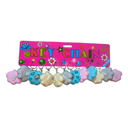 Pack 12 Llaveros De Patitas Con Luces Para Regalar Surtido