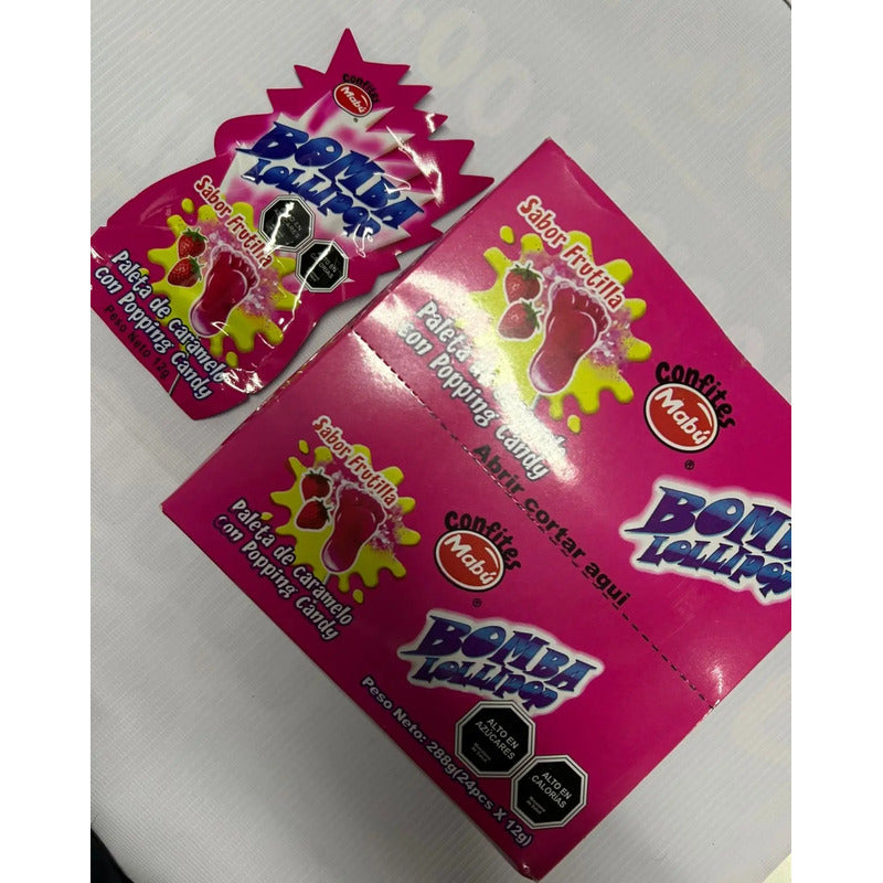 Pack 24 Bomba Lolli Poop (paletita Con Dulce Explosivo )