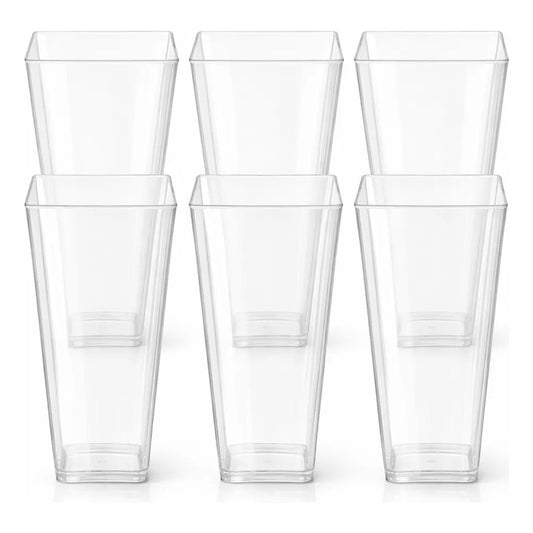 Pack 8 Vasos Para Fiestas Acrílicos Para Postres 78 Ml Transparente