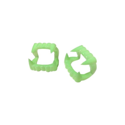 Pack Dientes Vampiro Plástico Fluor X 12 Unidades