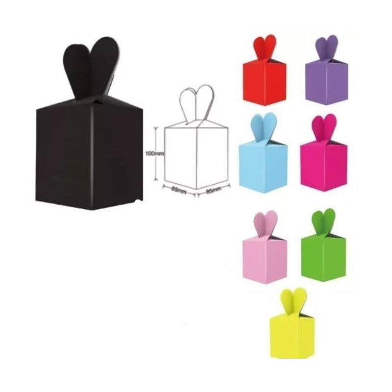 6 Unidades Cajitas De Dulce O De Sorpresa  Color A Eleccion