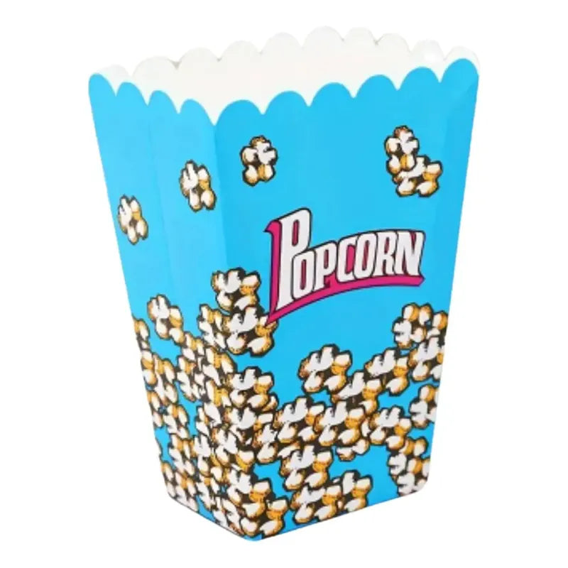 Pack 6 Envases Pop Corn Para Cumpleaños