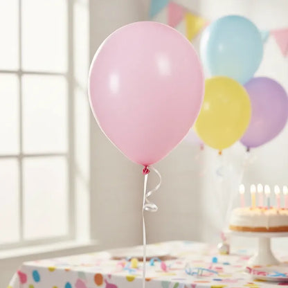 Pack 50 Globos De Colores  Para Cumpleaños 25 Cm