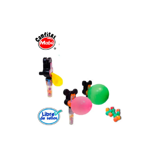 Confite Confites Mabu Ratón Globo Frutas Pack X 20