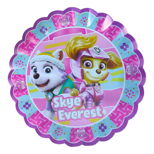 Pack 4 Bandejas Cumpleaños Sky Paw Patrol ( Cartón 32 Cm )