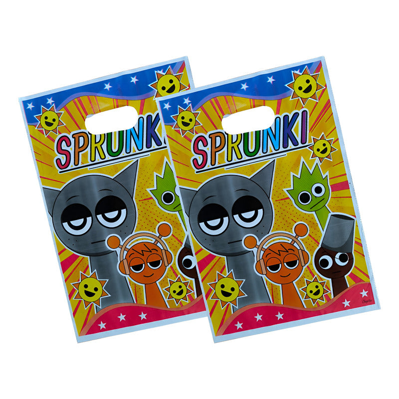 Pack 10 Bolsas Medianas Cumpleaños Sprunki