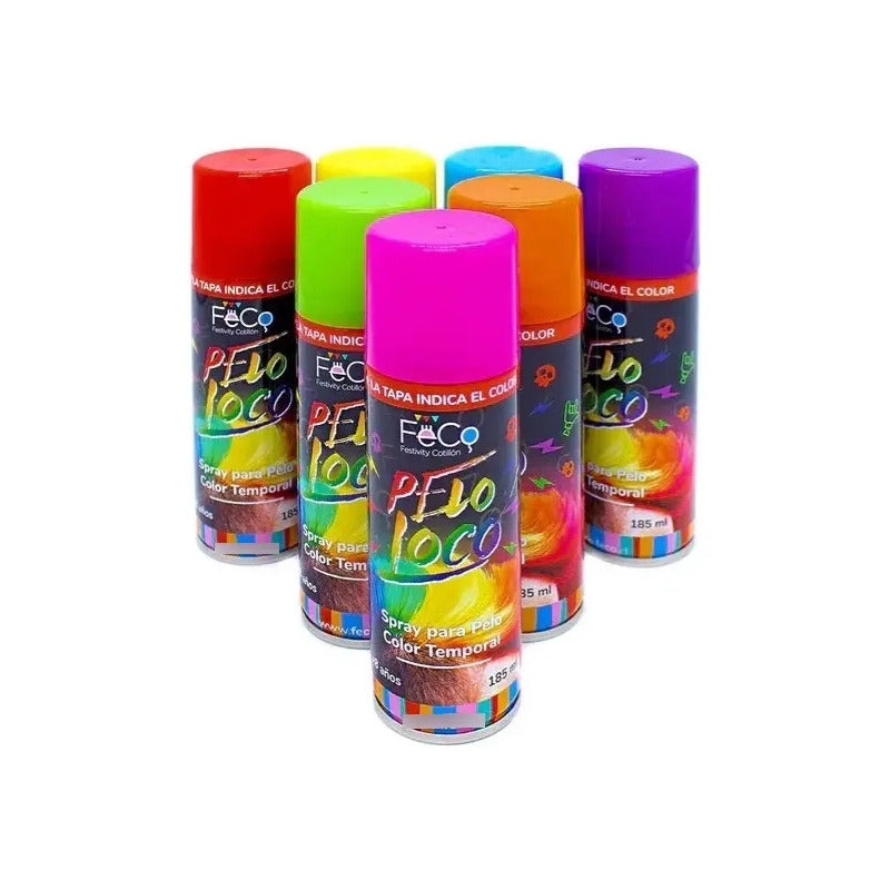 Spray Para El Cabello Pintura Temporal 185 Ml