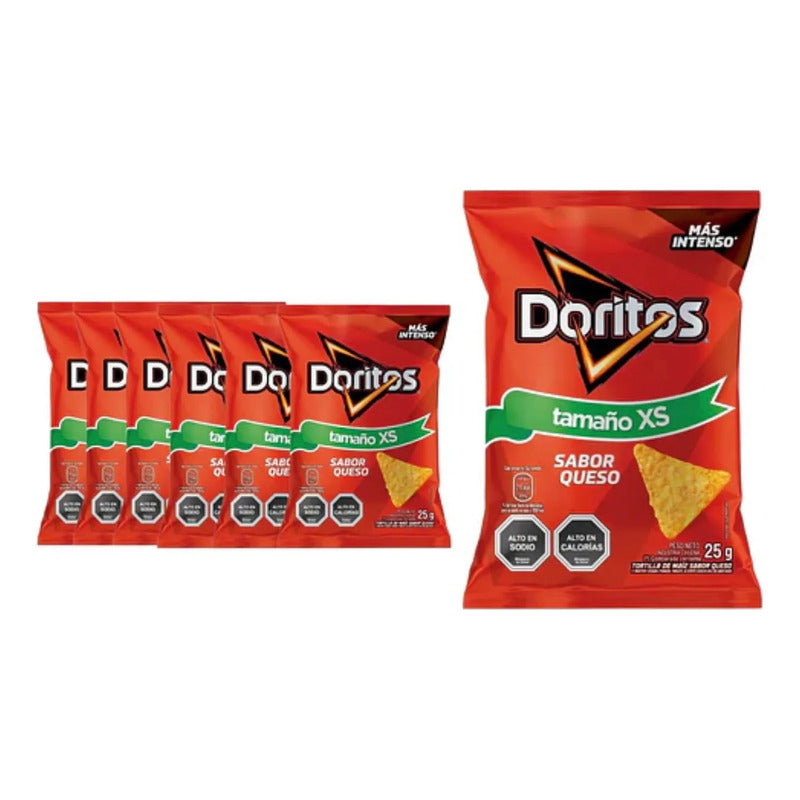 Pack 10 Doritos Queso Tamaño Xs 25g