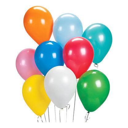 Pack 25 Globos De Colores 25 Cm Cotillon