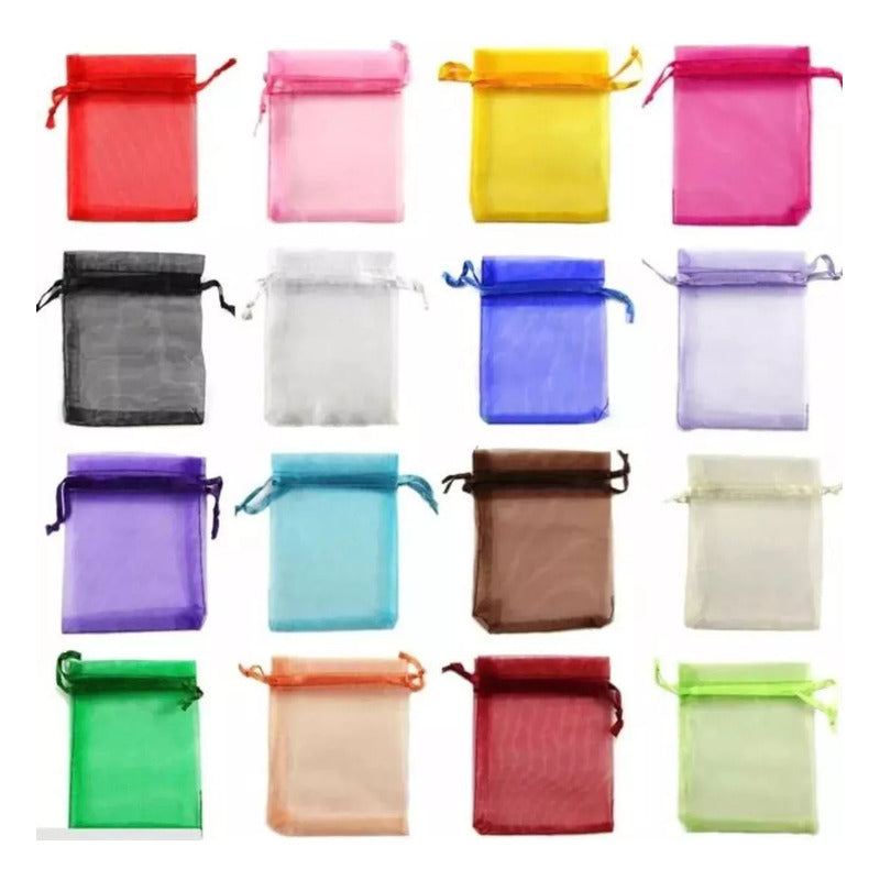 Pack 12 Bolsas De Organza 9x12 Cm