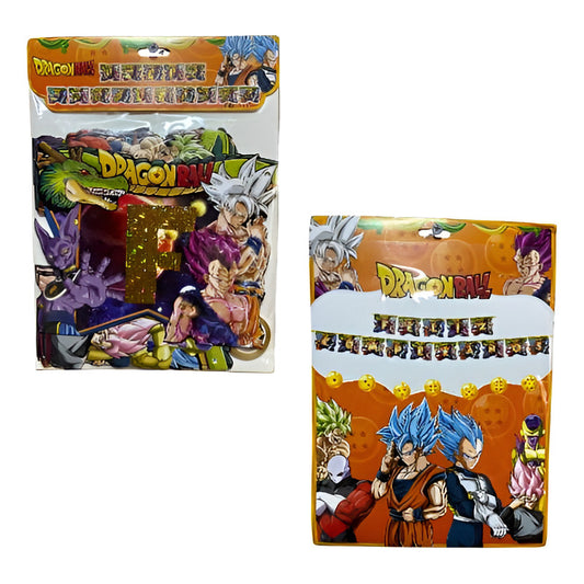 Cotillon Dragón Ball Z Guirnalda Feliz Cumpleaños