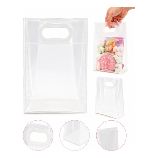 10 Bolsa Dulcera Transparente Pvc  Cotillones Y Cumpleaños Transparente