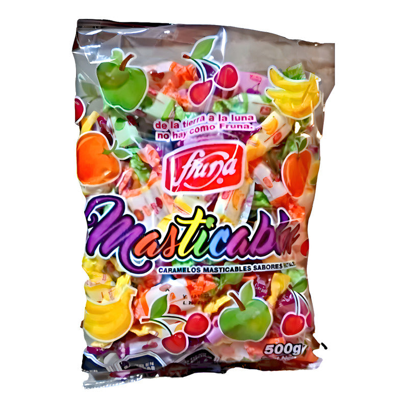 Bolsa Masticable Fruna Sabores Frutales 500gr