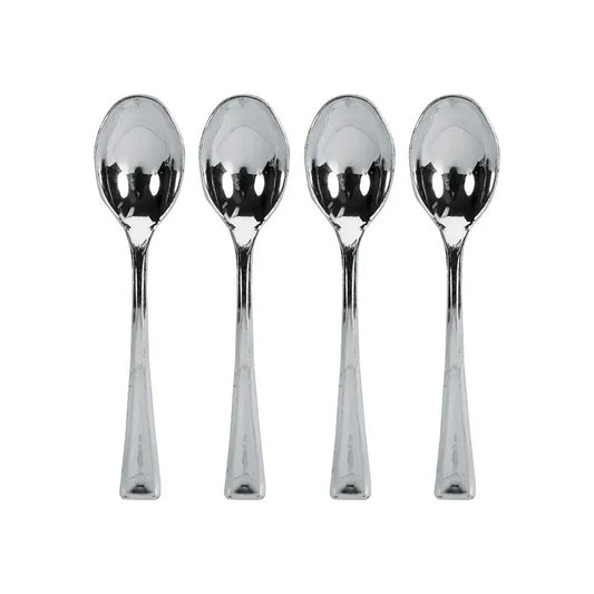 Set 48 Cucharitas Metálicas Para Postres Y Café  Ploma