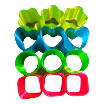 12 Sorpresas Cumpleaños Mini Resortes Sensoriales Fluor